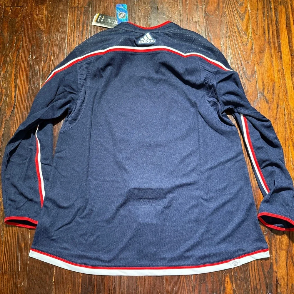 Columbus Blue Jackets Adidas‎ Primegreen Authentic NHL Jersey Blue Home Mens 56